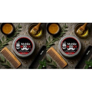 2 Packs Mooch Moustache Wax for Men - Strong Hold  Long Lasting Styling Wax  Natural Look  Original Scent  75g each - Hair Oils, Care, and Styling | Buy online on ZillyBuy
