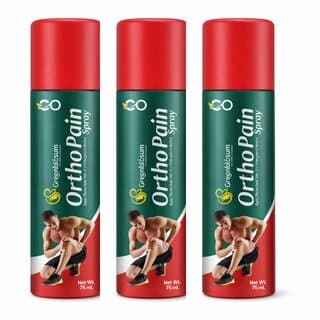(Pack of 3 | Greenblosum Ortho Pain Spray with Oil of Wintergreen Menthol, Rapid Effective Relief, 75 ml - Skin Care - Oils and Serums | Buy online on ZillyBuy