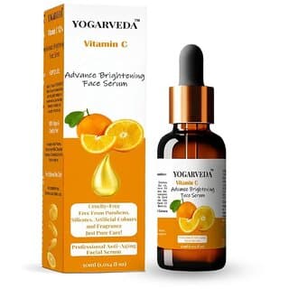 Vitamin C Advance Brightening Face Serum | Anti-Aging, Dark Spot Removal, Skin Hydration & Glow | 30ml | Ayurvedic, Paraben-Free, Cruelty-Free - Skin Care - Face Cleansers | Buy online on ZillyBuy