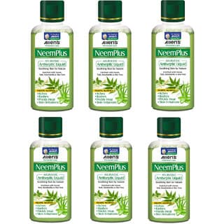 Neem Plus Anti Septic Liquid (100 ml x 6 packs) - Helpful for Skin itches, rashes and irritations - Skin Care - Face Cleansers | Buy online on ZillyBuy