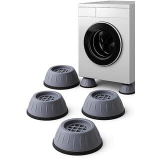 Anti Vibration Washing Machine Stand Pads, Heavy-Duty Shock Absorber Feet for Washing Machine, Refrigerator  Dryer, Set of 4 - Closet/Laundry/Shoe Organization | Buy online on ZillyBuy