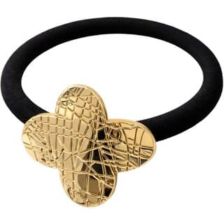 Kimti Hair Tie (Gold, Clover Gold Hair Tie) - Hair Oils, Care, and Styling | Buy online on ZillyBuy