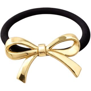 Kimti Hair Tie (Gold, Minimal Bow Gold Hair Tie) - Hair Oils, Care, and Styling | Buy online on ZillyBuy