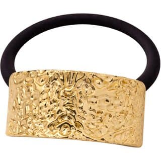 Kimti Hair Tie (Gold, Hammered Bar Gold Hair Tie) - Hair Oils, Care, and Styling | Buy online on ZillyBuy