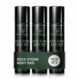 Greenblsum Rock Stone Body Deo for Men  Women, Long Lasting Fragrance (75ml Each) - Pack of 3 - Fragrance | Buy online on ZillyBuy