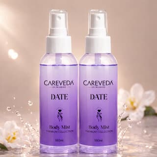 Careveda Date Body Mist 100Ml | Long Lasting Fresh Fragrance Body Spray | Refreshing & Hydrating Perfume Mist For Women | Premium Collection | 100Ml, Set Of 2 - Fragrance | Buy online on ZillyBuy