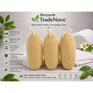 Cylindrical Loofa set of 3 - Skin Care - Face Cleansers | Buy online on ZillyBuy