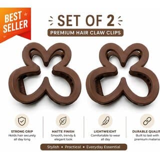 Premium Butterfly Hair Claw Clips for Women - Matte Finish  Strong Grip - Hair Oils, Care, and Styling | Buy online on ZillyBuy