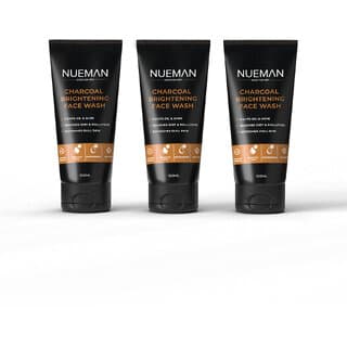NUEMAN Charcoal Brightening Face Wash Combo Pack of 3 (100ml Each) - Skin Care - Face Cleansers | Buy online on ZillyBuy