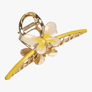 Gold and Yellow Butterfly Hair Claw Clip for Women - Hair Oils, Care, and Styling | Buy online on ZillyBuy