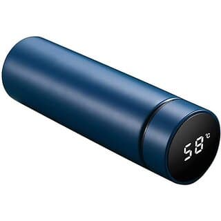 Temperature Smart Vacuum Insulated Thermos Water Bottle with LED Temperature Display 304 Stainless Steel Perfect for Hot and Cold Drinks (Blue) - Kitchen Storage and Containers | Buy online on ZillyBuy