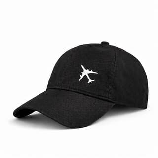 Unisex Baseball Cap with Steel Ring Nylon Back Closure  100 Cotton  Airplane Embroidery  Free Size  Oat Beige, Midn - Uncategorized | Buy online on ZillyBuy