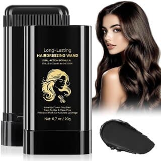 (PACK OF 1) New Hair Color Comb Stick, Waterproof and Sweat-Proof Instant Hair Dye Stick Grey Hair Coverage for Men & Women, Easy Application BLACK - Hair Oils, Care, and Styling | Buy online on ZillyBuy