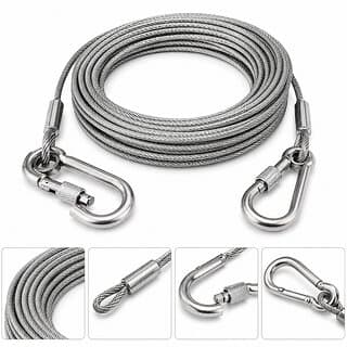 3 mm Stainless Steel Laundry Drying Cable for Indoor and Outdoor Use with Fittings - Closet/Laundry/Shoe Organization | Buy online on ZillyBuy