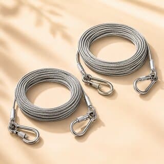 Durable Steel Wire Cable Dori for Balcony, Travel and Household Utility, 3 mm, 5 Metre, Pack of 2 - Closet/Laundry/Shoe Organization | Buy online on ZillyBuy