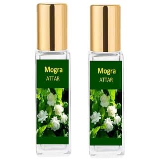 (Pack of 2) SnapSnop Pure Mogra Attar 10ml for Pooja Rituals, Spiritual Worship and Personal Use Ittar - Fragrance | Buy online on ZillyBuy
