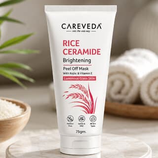 (Pack of 1) CareVeda Rice Ceramide Peel Off Face Mask with Kojic Acid, Green Tea  Vitamin E, 75g - Skin Care - Face Cleansers | Buy online on ZillyBuy