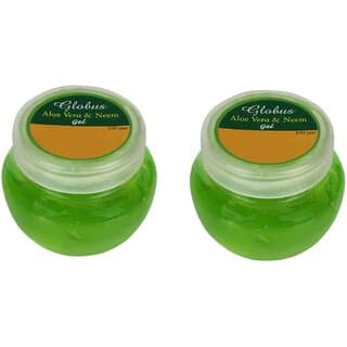 (Pack of 2) Globus Naturals Aloe Vera Neem Gel 100ml Each, Skin Care Essential - Skin Care - Face Cleansers | Buy online on ZillyBuy