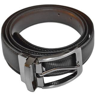 Kirli Black and Brown Leather Reversible Belt for Men - Uncategorized | Buy online on ZillyBuy