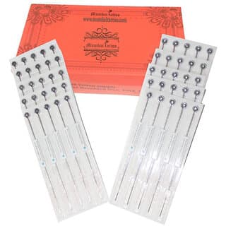 MUMBAI TATTOO NEEDLES 7RL ROUND LINER, SHADER WITH NIPPLE RED MIX BOX (PACK OF 50) - Makeup - Body | Buy online on ZillyBuy