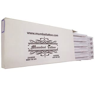 MUMBAI TATTOO NEEDLE 1RL ROUND LINER, STACK SHADER WHITE MIX BOX WITHOUT NIPPLE (PACK OF 50) - Makeup - Body | Buy online on ZillyBuy