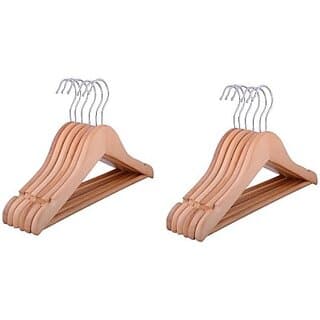 Right traders Wooden Hanger Set Of 30 - Closet/Laundry/Shoe Organization | Buy online on ZillyBuy