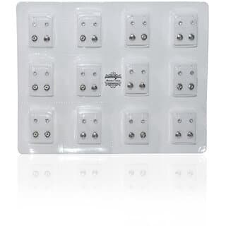 MUMBAI TATTOO STERILIZED PIERCING EARRINGS STUDS (24 PCS) - Makeup - Body | Buy online on ZillyBuy