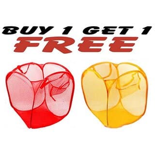 Shopper52 Buy 1 Get 1 Easy Laundry Clothes Flexible Hamper Bag With Side Pocket - ESYLNDYBG. - Closet/Laundry/Shoe Organization | Buy online on ZillyBuy