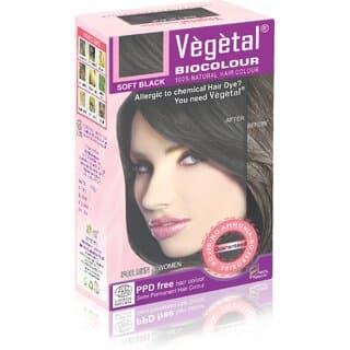 Vegetal Bio Colour Soft Black 50gm - Hair Oils, Care, and Styling | Buy online on ZillyBuy