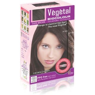 Vegetal Bio Colour Dark Brown 50gm - Hair Oils, Care, and Styling | Buy online on ZillyBuy