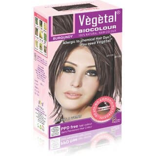 Vegetal Bio Colour Burgundy 50gm - Hair Oils, Care, and Styling | Buy online on ZillyBuy