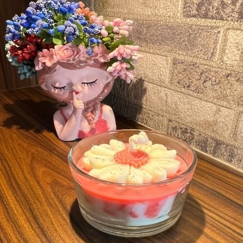 Glass Jar Scented Candle - Home Decor | Buy online on ZillyBuy