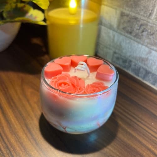Beautiful Glass Jar Candle - Home Decor | Buy online on ZillyBuy