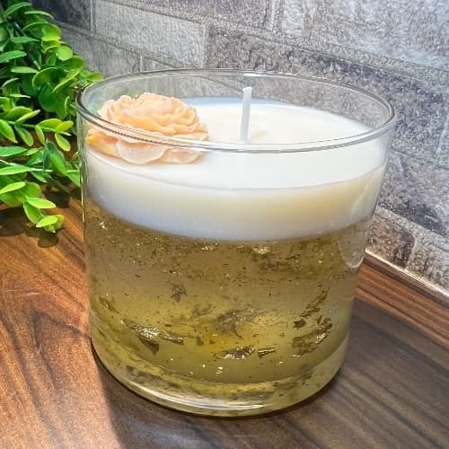 Glitter Glass Jar Candle - Home Decor | Buy online on ZillyBuy