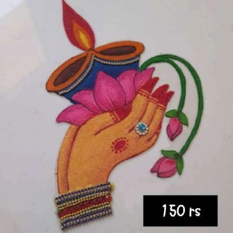 Ready rangoli - Home Decor | Buy online on ZillyBuy