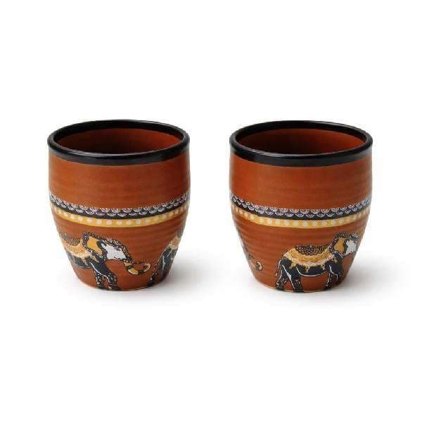 Brown Tea Coffee Kulkar Set - Home Decor | Buy online on ZillyBuy