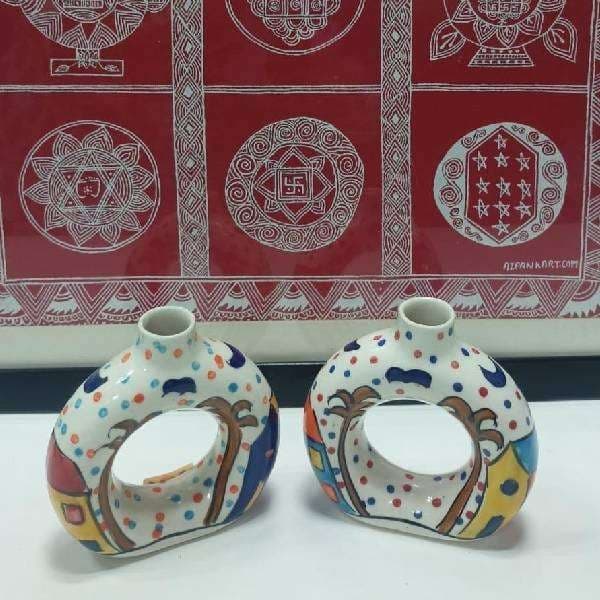 Ceramic handpainted Vasw - Home Decor | Buy online on ZillyBuy