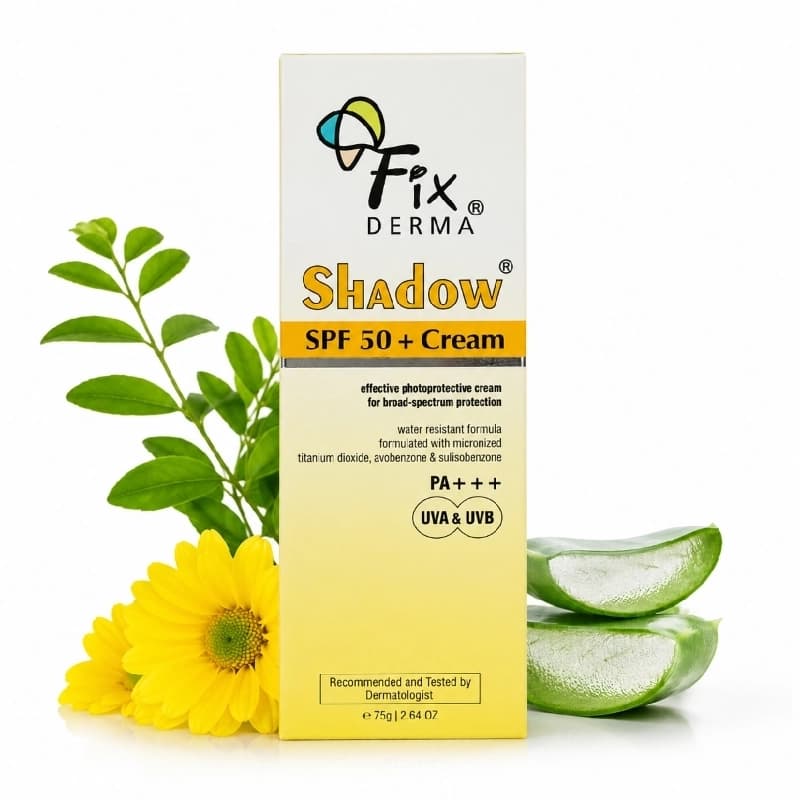 Fixderma Shadow SPF 50 Plus Face Sunscreen Cream White