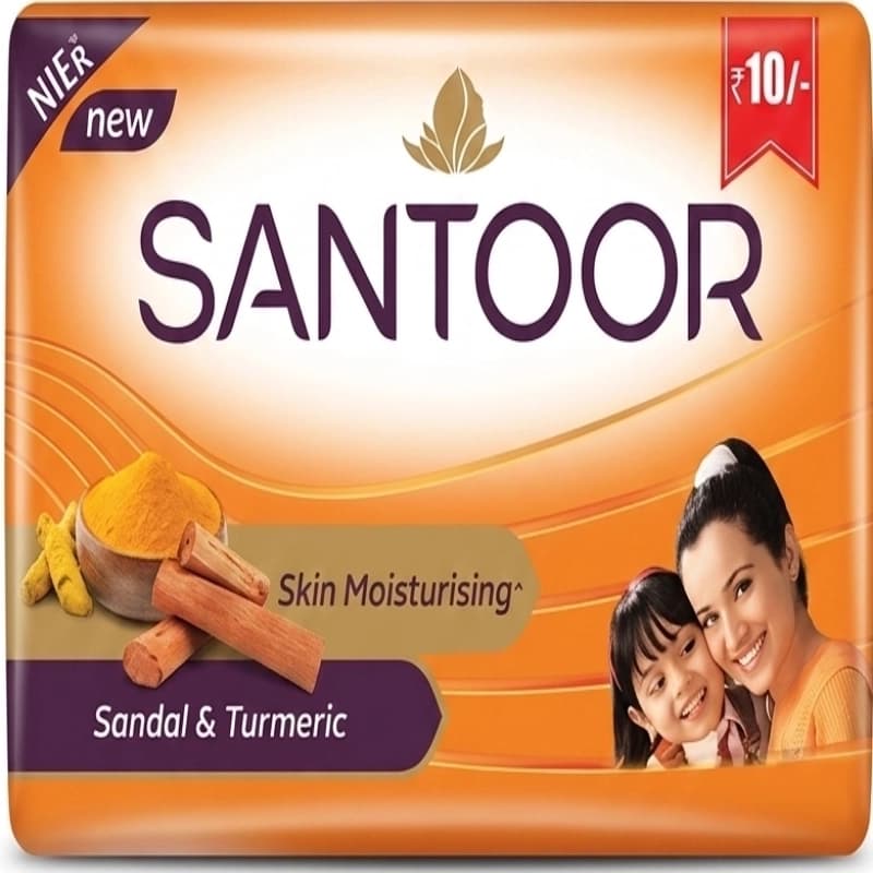 Premium Santoor Soap 4 unit of 41g Daily Use - Bath Soaps and Gels | Buy online on ZillyBuy
