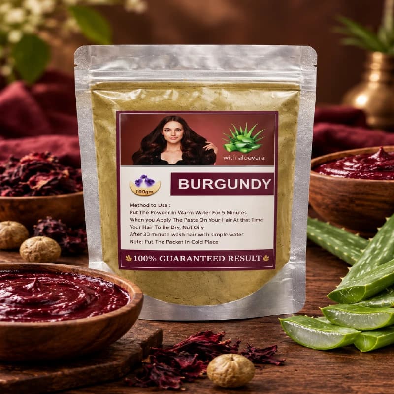Burgandy mendhi
