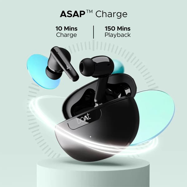boAt Airdopes 161 ANC Wireless Earbuds boAt Airdopes 161 ANC Wireless Earbuds - Black