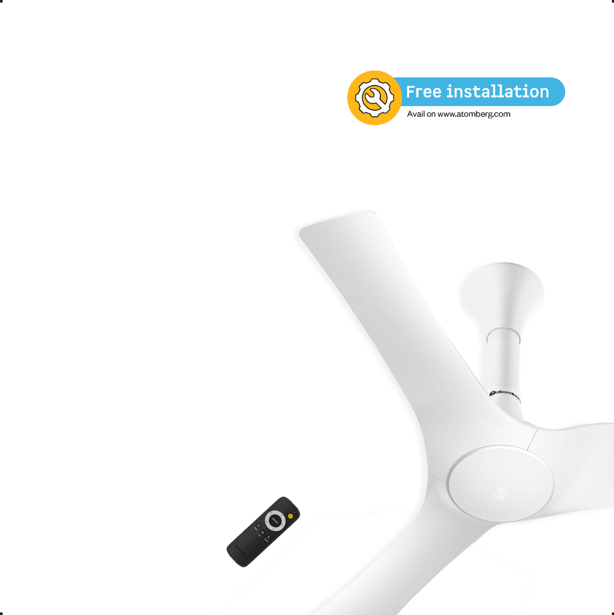 Atomberg Aris Gladius Smart 900mm BLDC Ceiling Fan with IoT & Remote | 5-star rated | Best-in-class Air Delivery | Silent Operation | ABS Blades | Energy Efficient | 3+2* Year Warranty (Pearl White) - Uncategorized | Buy online on ZillyBuy