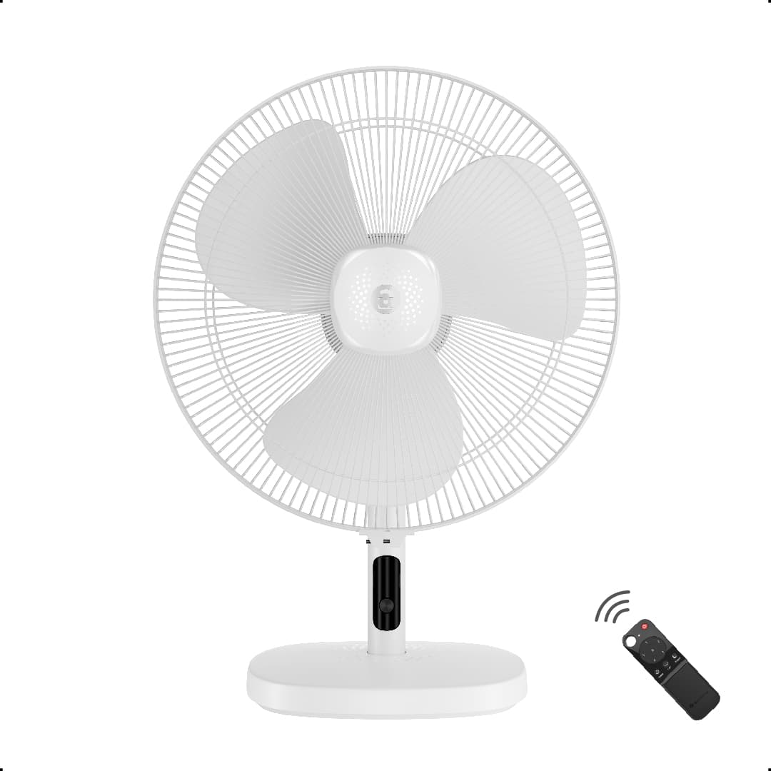 atomberg Renesa 400mm Table Fan | Ideal for Home & Office| Silent BLDC Stand Fan | LED Display | 6 Speeds | 35W | Remote with Oscillation, Timer, Sleep | Easy to clean |2 Years Warranty (Snow White) - Uncategorized | Buy online on ZillyBuy