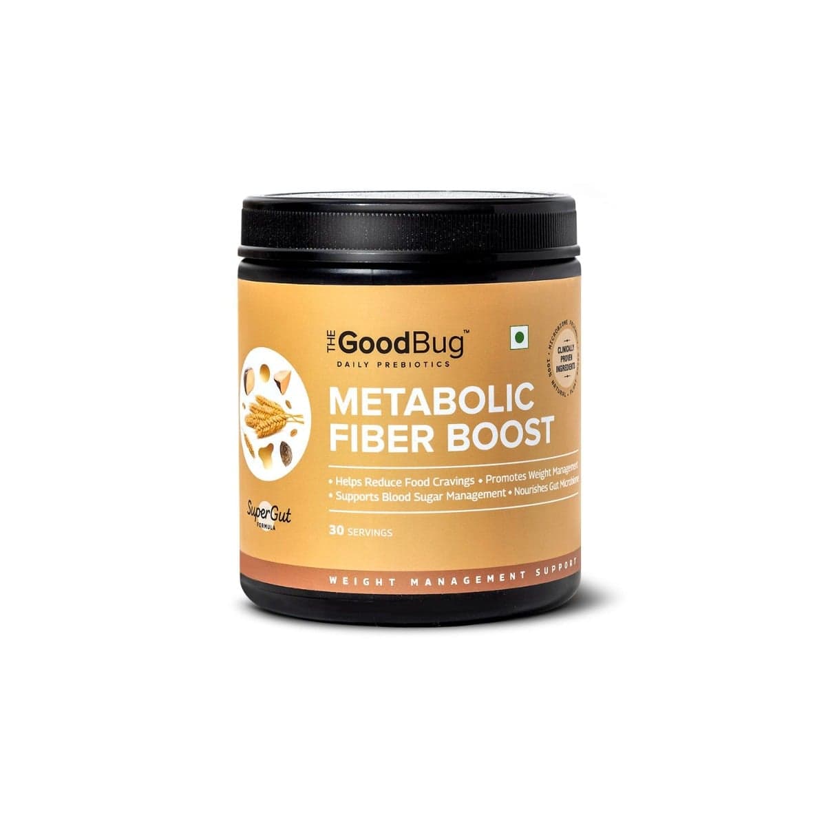 The Good Bug Metabolic Fiber Boost | Promotes Weight Management | Reduces Cravings & Manages Blood Sugar | Plant-based Fiber Supplement | Non-GMO | Gluten Free | 30 Servings - Nutrition and Fitness Supplements | Buy online on ZillyBuy