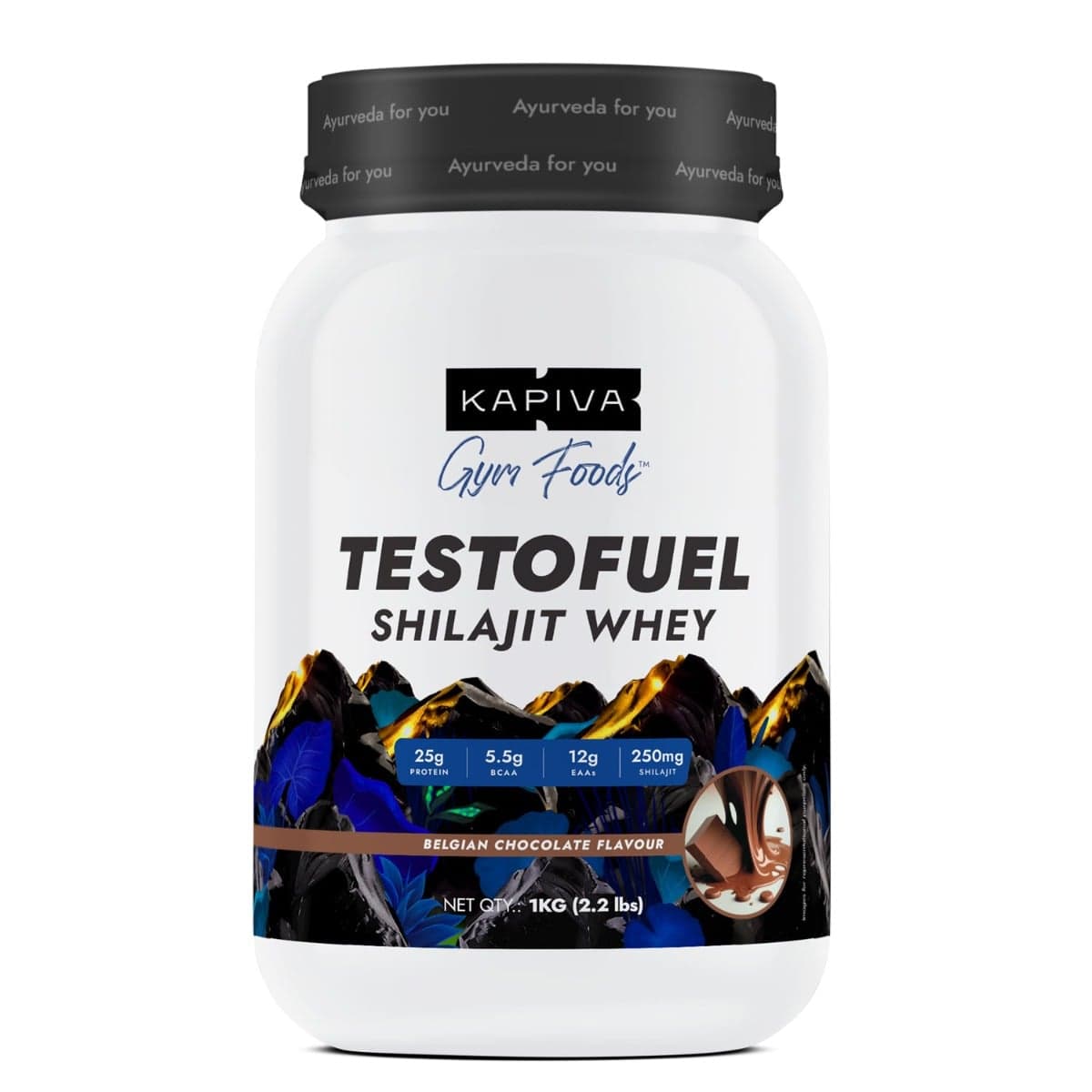 Kapiva Gym Foods Testofuel Shilajit Whey Protein -1kg Chocolate - Nutrition and Fitness Supplements | Buy online on ZillyBuy