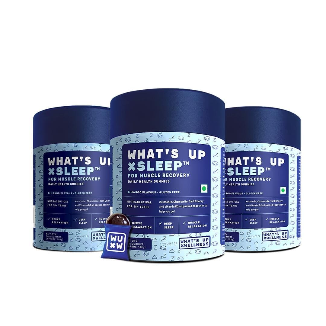What's Up Sleep Gummies With Muscle Recovery - 90 Gummies - Nutrition and Fitness Supplements | Buy online on ZillyBuy