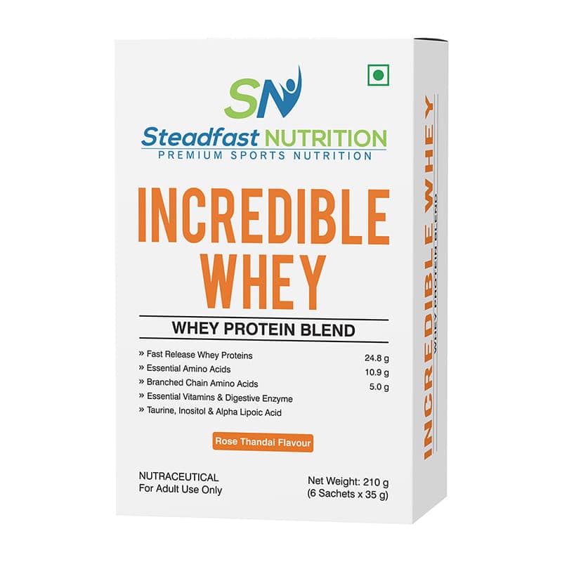 Steadfast Nutrition Incredible Whey Protein | Isolate and Concentrate Fast release Protein Powder for Men and Women No added preservatives (Rose Thandai) Steadfast Nutrition Incredible Whey Protein | Isolate and Concentrate Fast release Protein Powder fo - Nutrition and Fitness Supplements | Buy online on ZillyBuy