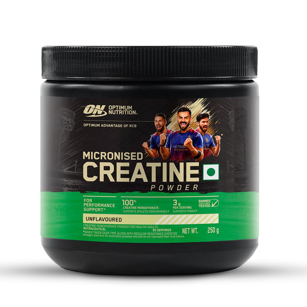Optimum Nutrition (ON) Micronized Creatine Monohydrate Powder 250g | Unflavored - Nutrition and Fitness Supplements | Buy online on ZillyBuy