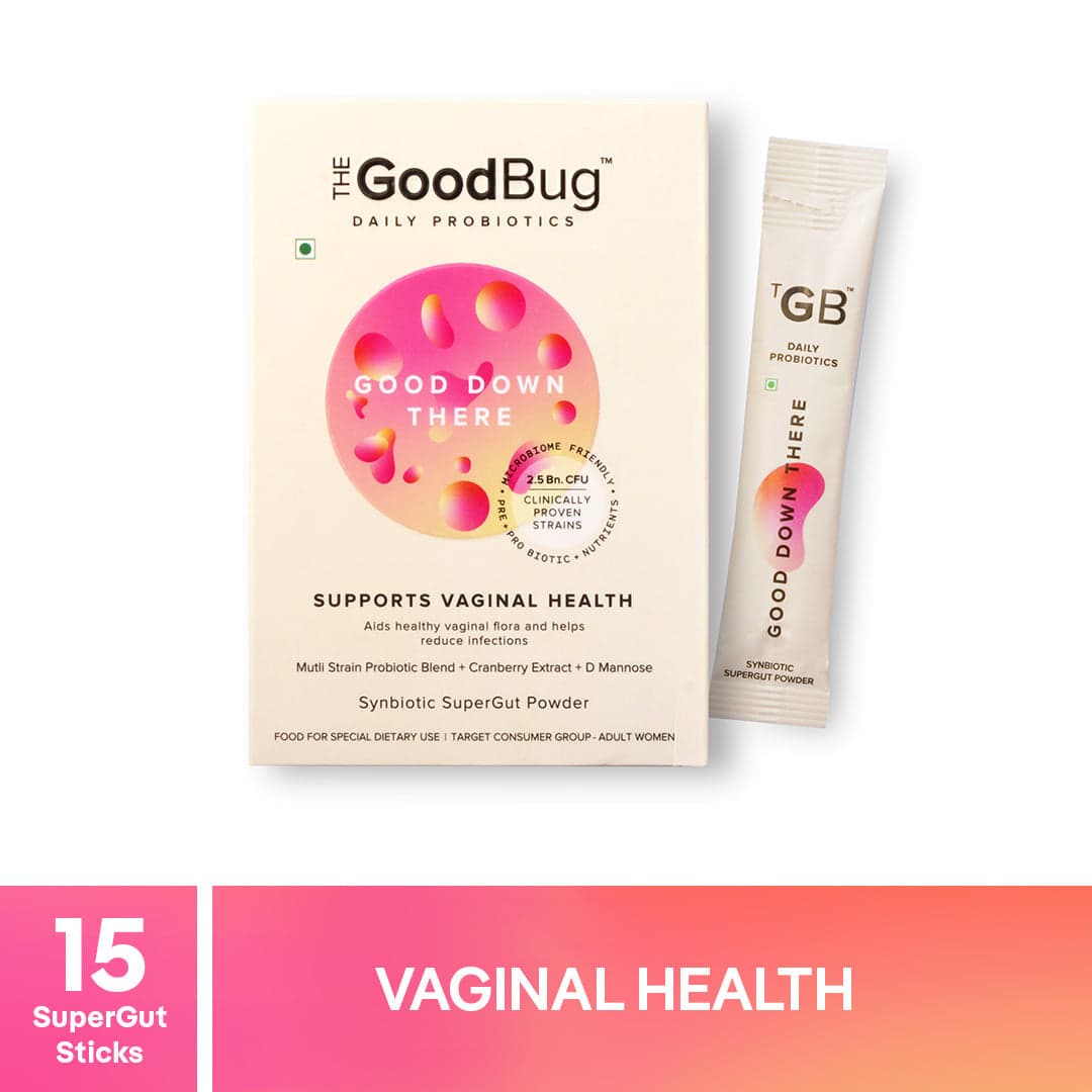 The Good Bug Good Down There SuperGut Powder for Women | Pre & Probiotic Supplement that Helps Reduce UTIs & Other Vaginal Infections | 15 Days Pack - Nutrition and Fitness Supplements | Buy online on ZillyBuy