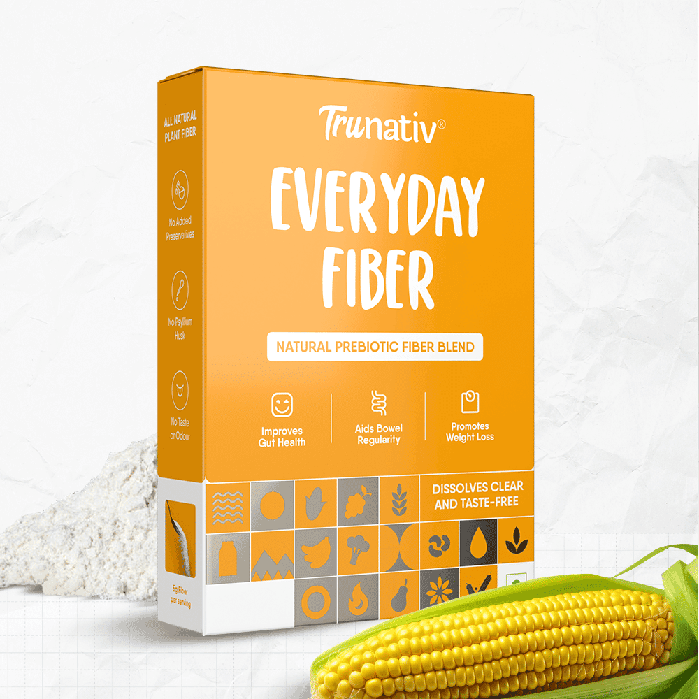 TruNativ Everyday Fiber | Enhances Digestive Health | Plant based Fiber | Non GMO | Helps Control Blood Sugar Levels | Gluten Free | Dissolves Clear | Unflavored 100g Pack Of 1 - Nutrition and Fitness Supplements | Buy online on ZillyBuy